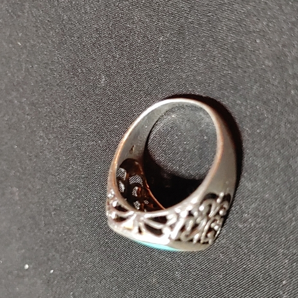 Turquise and Sterling Silver Ring - Picture 5 of 6